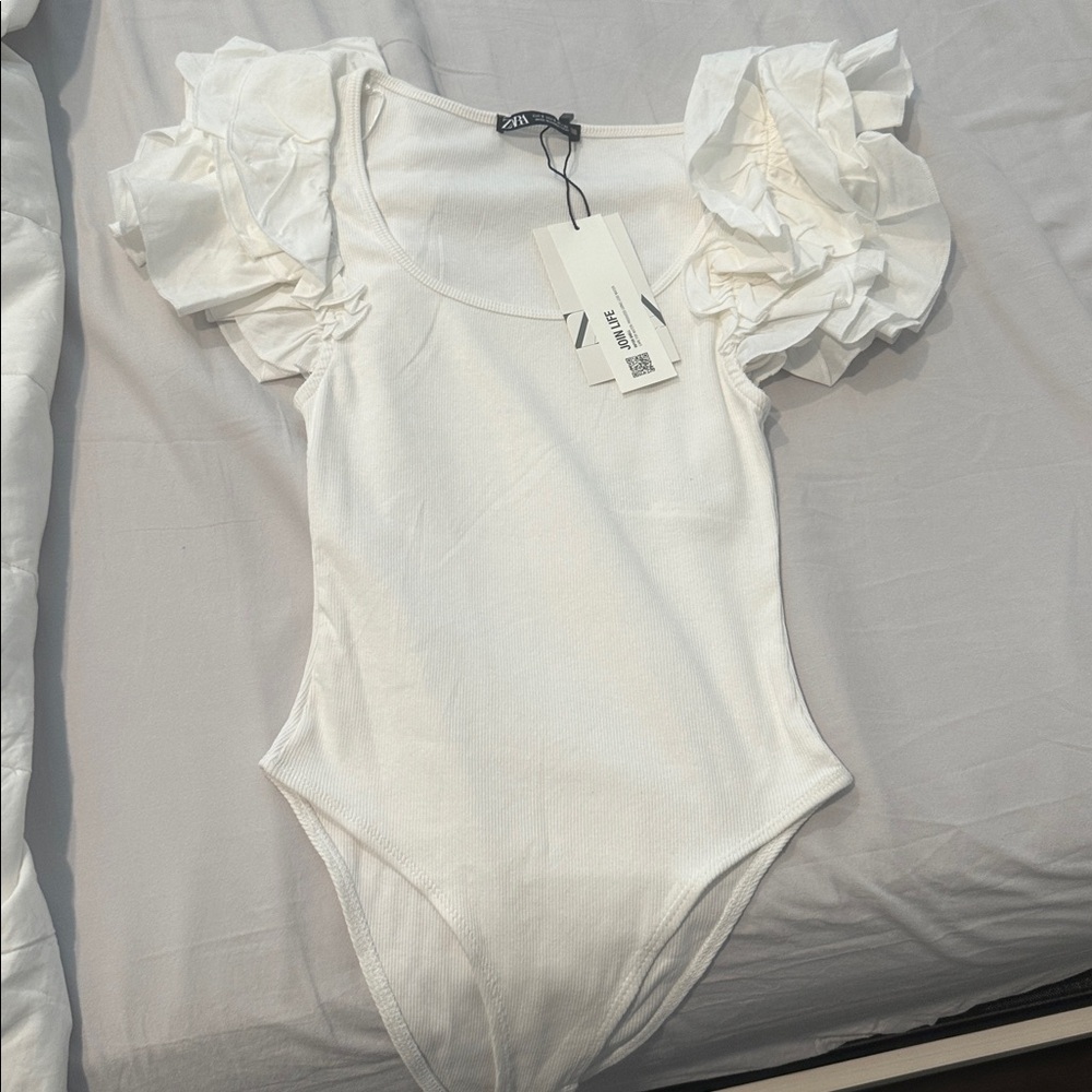 Zara Bodysuit with Puff Sleeves